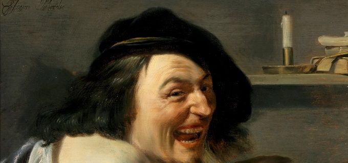 Tweemaal Democritus door Johannes Moreelse (17e eeuw)